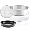 Nuwave Primo Extender Ring Kit; Includes 5" Stainless Steel Extender