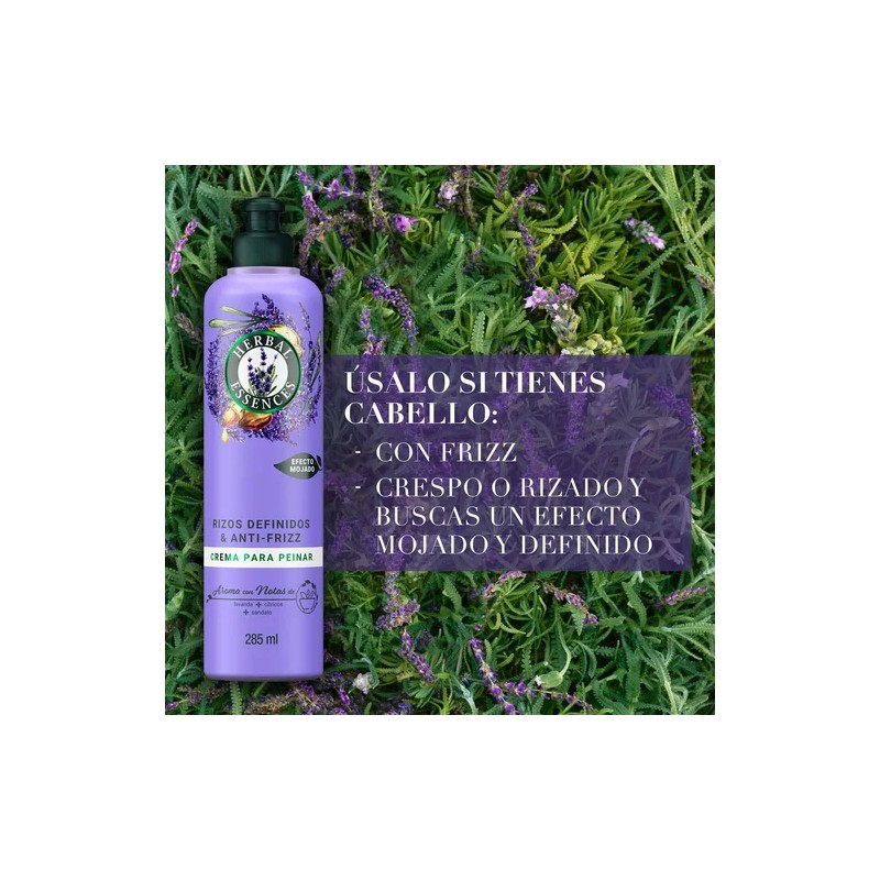 Crema para Peina Herbal Essences Rizos Definidos y Anti-Frizz 285
