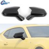 CheroCar Carbon Fiber Side Mirror Cover Horn Cap Decor for