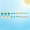 Ocean Beach Press on Toenails with Seashell Design Short Square