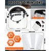 ElectricWise 3 Pack Safety Face Mask Shield with 42.5" waterproof