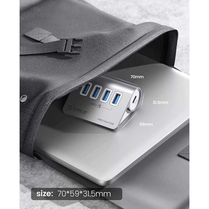 Universal ORICO USB Hub 5Gbps with 4 USB A Ports