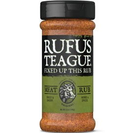 Rufus Teague Meat Rub, Premium Barbecue Seasoning & Dry Rub for Smoking and Grilling, Award-Winning Flavor for Beef, Pork & Chicken, Gluten-Free, 6.5 oz