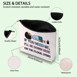 Bob's Burgers Quote Gift Tina Belcher Makeup Bag Cartoon TV Show Merchandise Burgers Inspired Gift for Tina Fans (Floor.Dying UK)