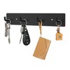 RELBRO Key Holder Wall Mount, Black Metal Key Hanger Self