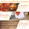 Tegeme 1 Pcs Thanksgiving Tablecloth Disposable Rectangle Plastic Tablecloth Fall