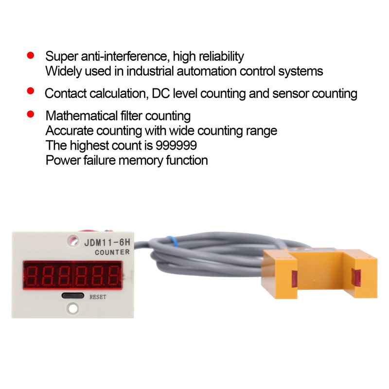 BERM Digital Display Counter Electronic Industrial Sensor Automatic Induction BEM‑6H‑30E4‑CTAC220V
