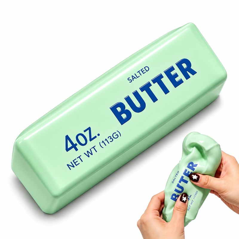 Butter Stick Squishy Stress Ball Fidget Toy Crunchy Squeeze Toy
