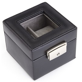 Royce Leather Luxury Two Slot Watch Box in Genuine Leather