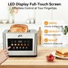 KOK 2 Slice Touch Screen Toaster, Stainless Steel Smart Toaster