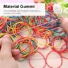 Pack of 250 Colourful Rubber Bands, 50 x 3 mm