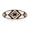 Women’s Artisan Handmade Unique Native Black Star Hairclips-Copper Oval Shape