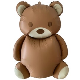 TUEPULL 35" Bear Foil Balloons for Birthday Anniversary Bear Theme Party Supplies