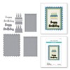 Spellbinders Edge Add-Ons Etched Dies, Pinking Birthday Rectangles