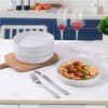 LIANYU Wide Shallow Pasta Bowls Set of 4, Deep Dinner