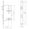 ABUS - Mortice Lock for WC Doors ES WC R