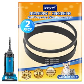 KEEPOW 38528034/38528035 Vacuum Belt for Hoover WindTunnel Self-Propelled U6485900, Replace Part 40201200 & 40201170 (1 Set)