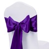 WENSINL Satin Purple Table Runner 12 x 108 Inches Pack
