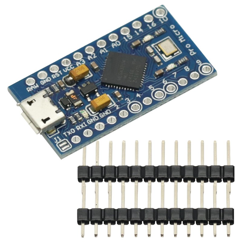 2 Pack Micro/Type-C USB ATMEGA32U4 Module 5V 16MHz Development Board
