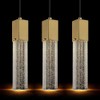 Doraimy Lighting Seeded Crystal Shiny Hanging Kitchen Island Pendant Ceiling