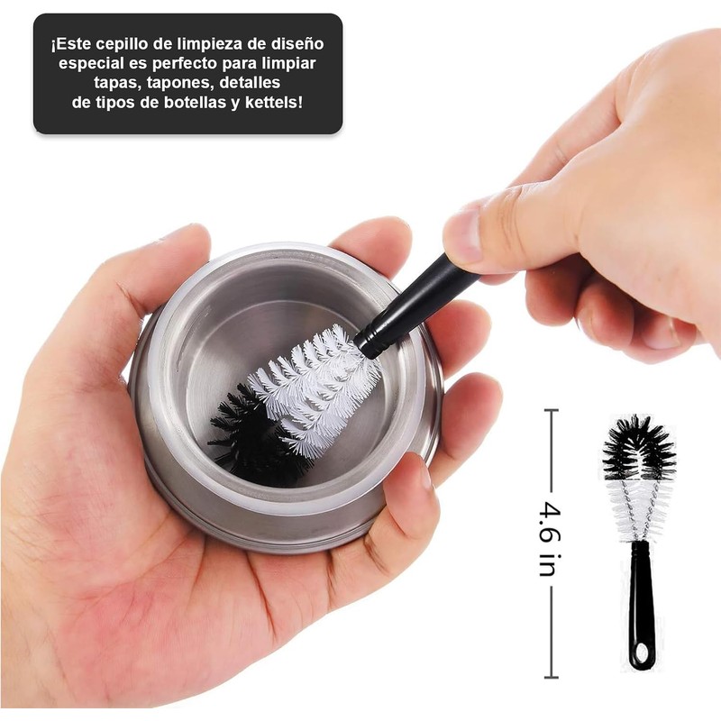 RENDIN 8 Piezas Cepillo para Lavar Popotes,para La Limpieza de