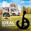 M3Druck® Pack of 8 Hooks for Piping Rail; Camping Awnings