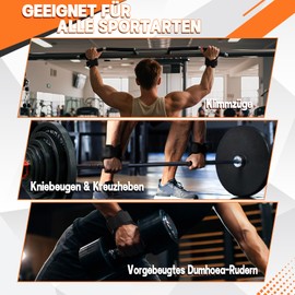 Kiiwah Beast Mode Lifting Straps Strength Training, Leather Lifting Straps with Rubber Pad for Strength Training, Wrist Straps, Fast Grip Lifting Straps for Deadlifts, Bodybuilding, Weightlifting