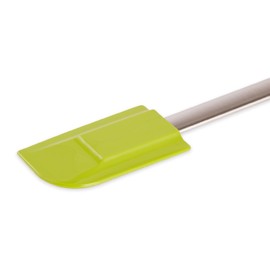 RSVP International Endurance Kitchen Tool Collection Silicone Spatula, Stainless Steel Handle, 10.25 x 2", Green