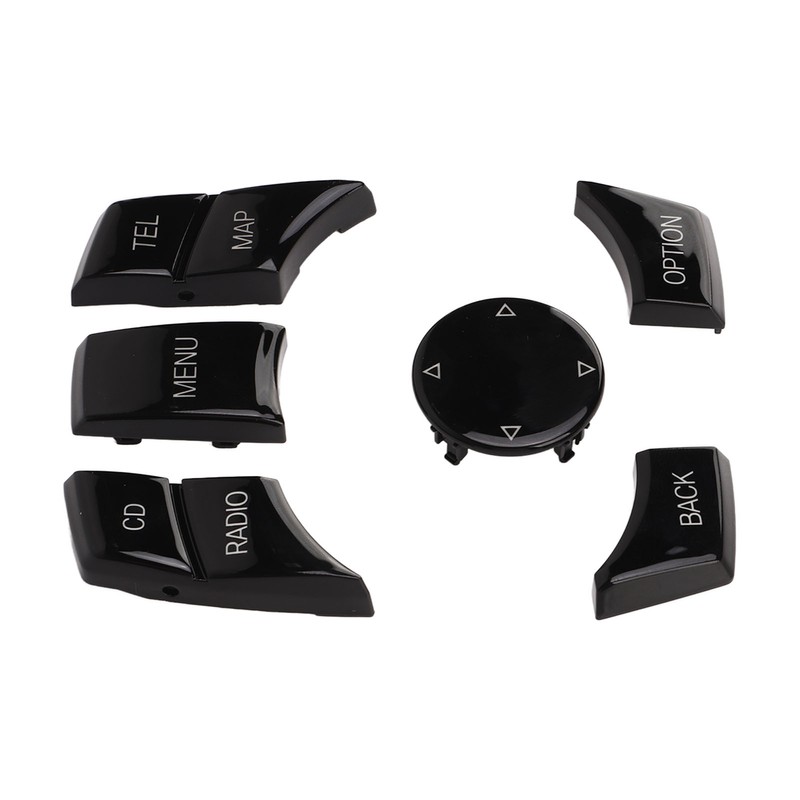6pcs Multimedia Control Button Multifunction Piano Black Plug and Play