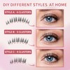 MLEN DIARY Cluster Lashes Manga Lashes D Curl Individual Lashes