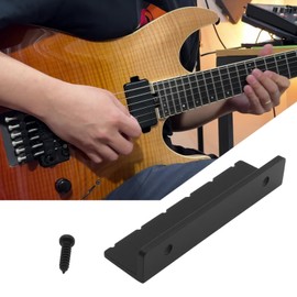 LT Easiyl 6 Strings Guitar Metal Slotted Nut Compatible with Lap Steel Guitar Compatible with Acoustic Guitar Black