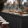 Party Talk 1 Pack Black Rectangular Table Cloth, 8FT x