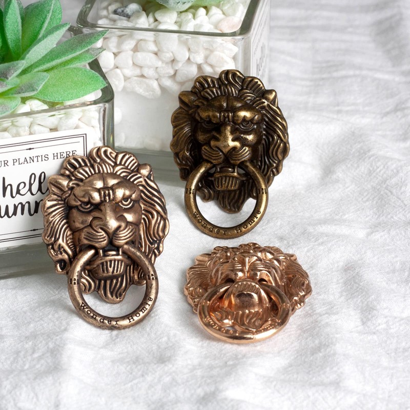 [2 Pack] Lion Head Cell Phone Ring Holder Stand, Finger