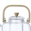 Household Teapot 1000ml Large Capacity Multifunctional Borosilicate Teapot with Bamboo