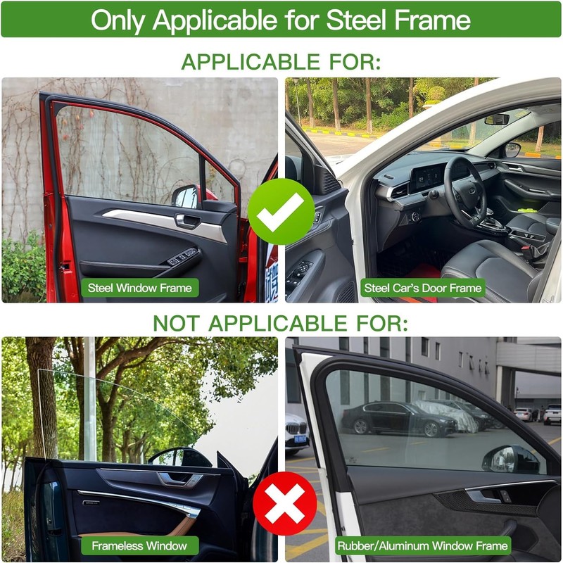 ZATOOTO Car Side Window Shades, Magnetic Car Sunshades for Blockout,