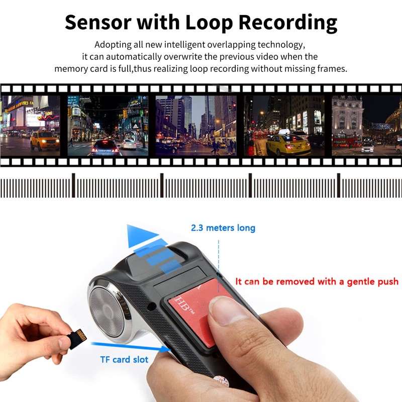Hikity Car Dash Cam, USB Dash Cam Car for Android