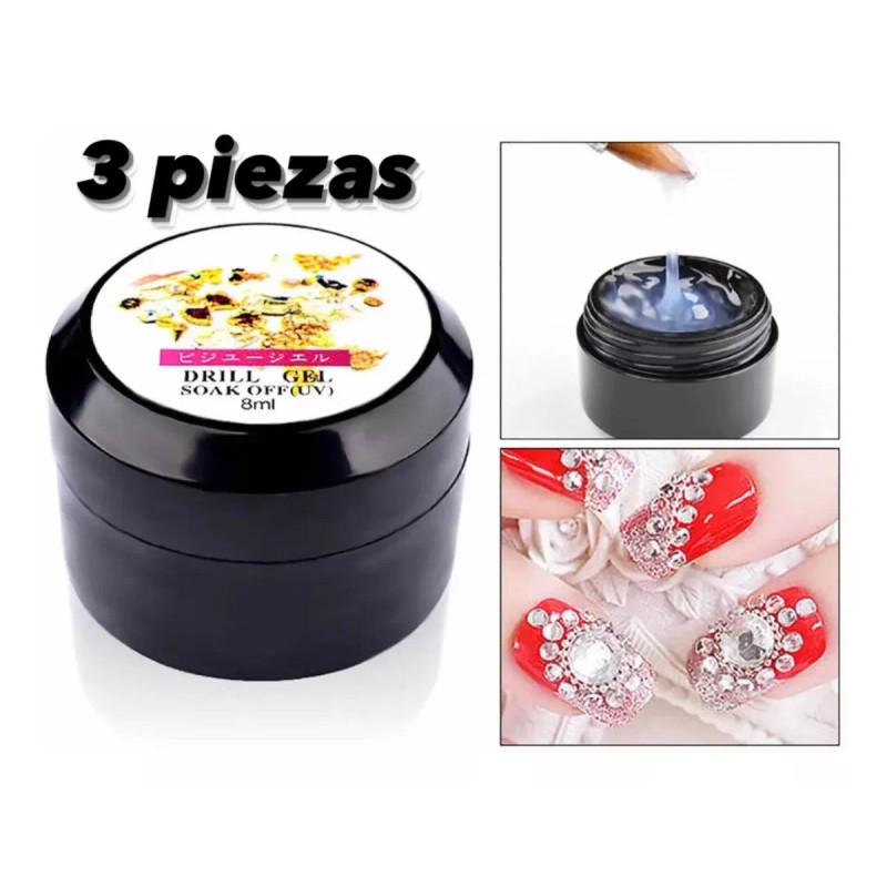 Xiaoya Pegamento De Piedras Decoraciones Para Uñas Manicure 3 Pieza