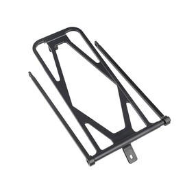 177g ACRZ Rear Rack CNC Aluminum Alloy for Brompton Pikes 3sixty Bikes (Black)
