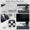 Tissue Box Holder, Cube Tissue Box Covers, PU Leather Square