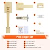 Haidms Gold Front Door Handle, Single Cylinder Exterior Door Entry