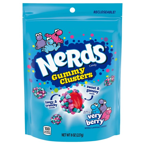 Nerds Gummy Clusters Very Berry, Resealable Packaging 227g