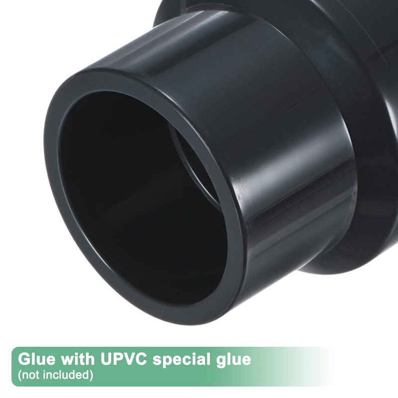 M METERXITY 4-Pack UPVC Reducer Pipe Fitting, DN40x32 Reducing Coupling