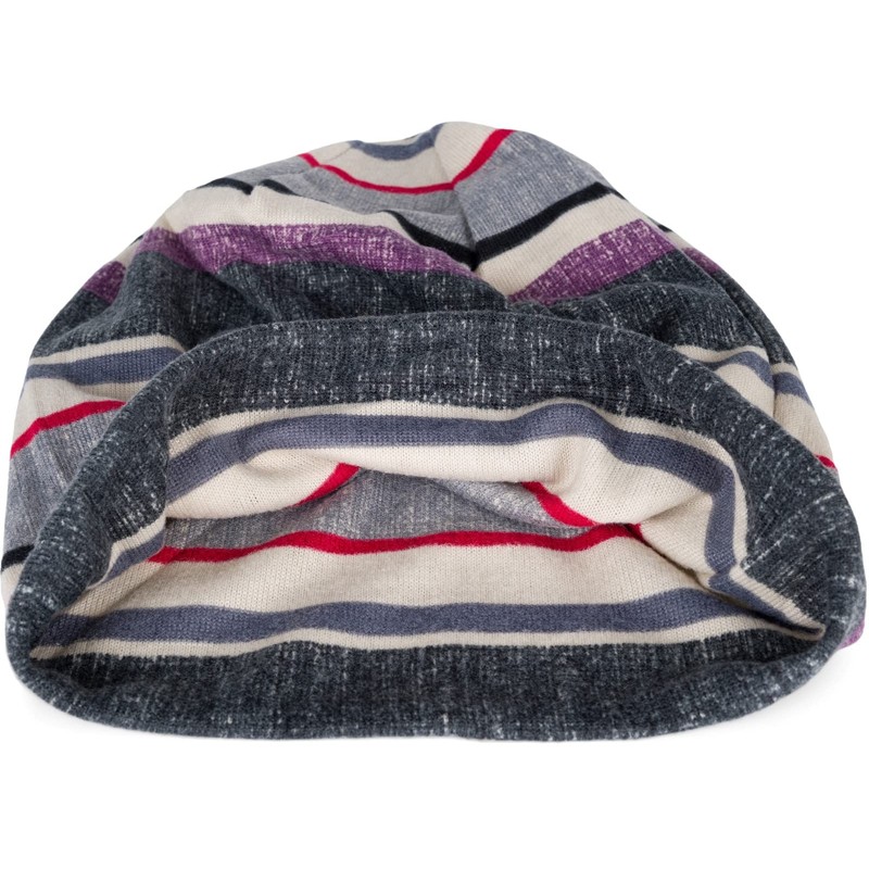 styleBREAKER 04024194 Unisex Fine Knit Beanie Hat with Colourful Striped