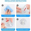 1st Choice Clear Plastic Suction Cup Hooks, 12 Pack Ultra