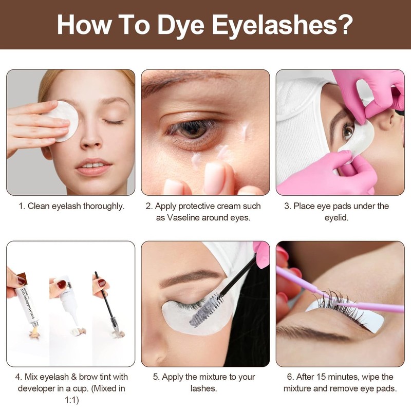 Eyelash & Eyebrow Kit, 2-In-1 Professional Lash & Brow Color