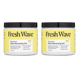 Fresh Wave Lemon Odor Removing Gel, 15 oz. | Pack of 2 | Safer Odor Absorbers for Home | Natural Plant-Based Odor Eliminator | Every 15 oz. lasts 30-60 Days | For Cooking, Trash & Pets