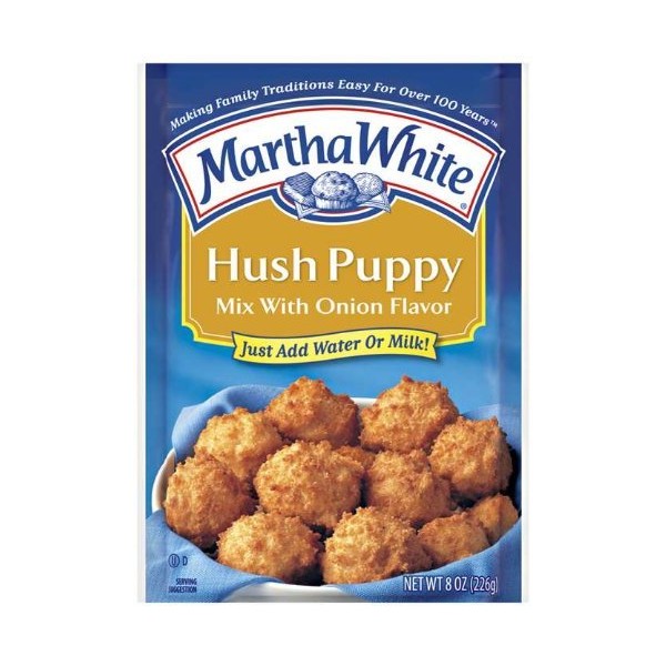 Martha White, Hush Puppy Mix with Onion, 8oz Pouch (Pack of 4)