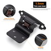 Ravinte 2 Packs 1 Pair 3/8" Inset Matte Black Cabinet