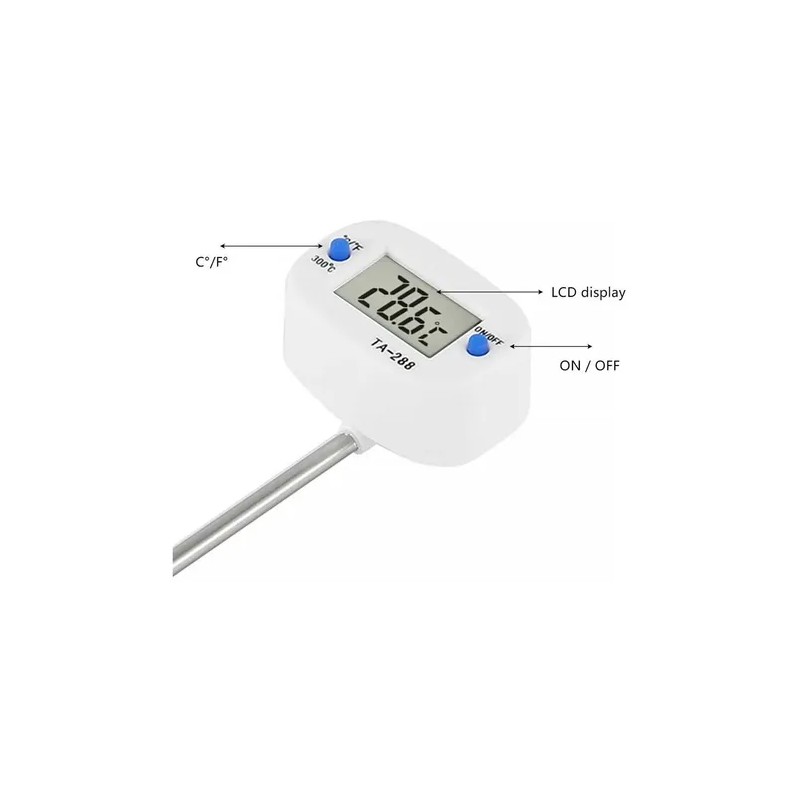 Termometro Digital Ta-288 Sonda Alimentos Cocina Laboratorio