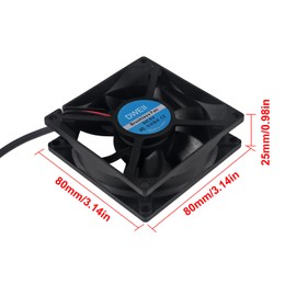 2PCS 80mm USB Fan 5V Brushless 8025 80x25mm for Cooling DIY PC Computer Box 3D Printer CPU Cooler Radiator
